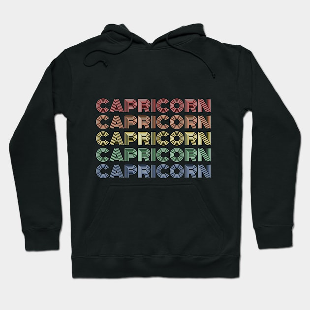 Colorful Capricorn zodiac design! Hoodie by euheincaio